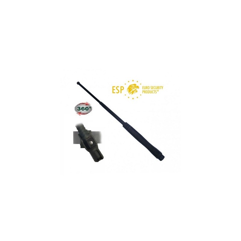 DEFENSA EXTENSIBLE ESP 21" ACERO TEMPLADO RESISTENTE COLOR NEGRO CON FUNDA GIRATORIA INCLUIDA ( MOD. HARDENED)