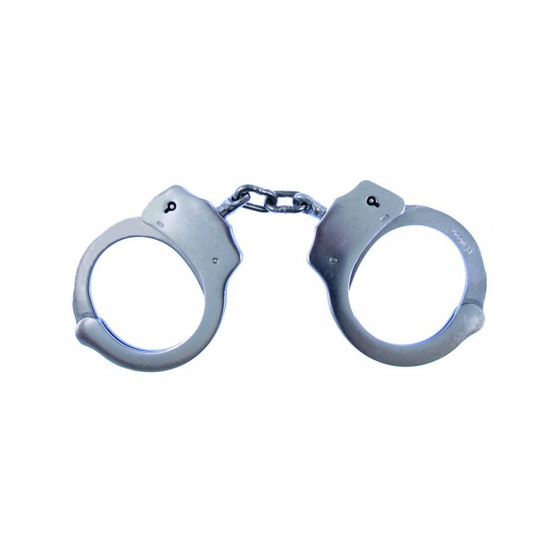 GRILLETES DE POLICIA MODELO STANDARD CON DOBLE LOCK Y 2 LLAVES