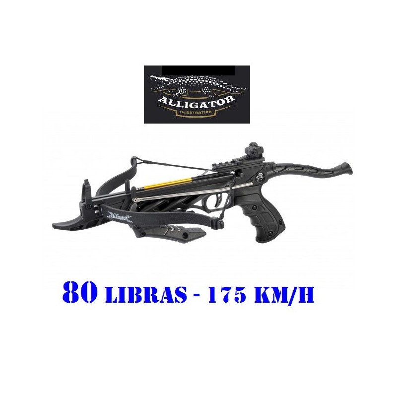BALLESTA PISTOLA ALLIGATOR 80 LIBRAS