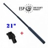 DEFENSA EXTENSIBLE ESP EN ACERO DE 21" EN COLOR NEGRO MANGO PVC ( MOD. STANDARD)
