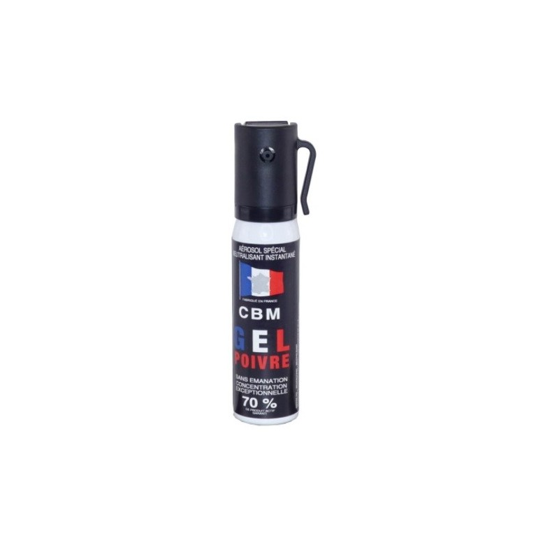 Spray defensa personal gas lacrimógeno en gel de pimienta CBM 25ml