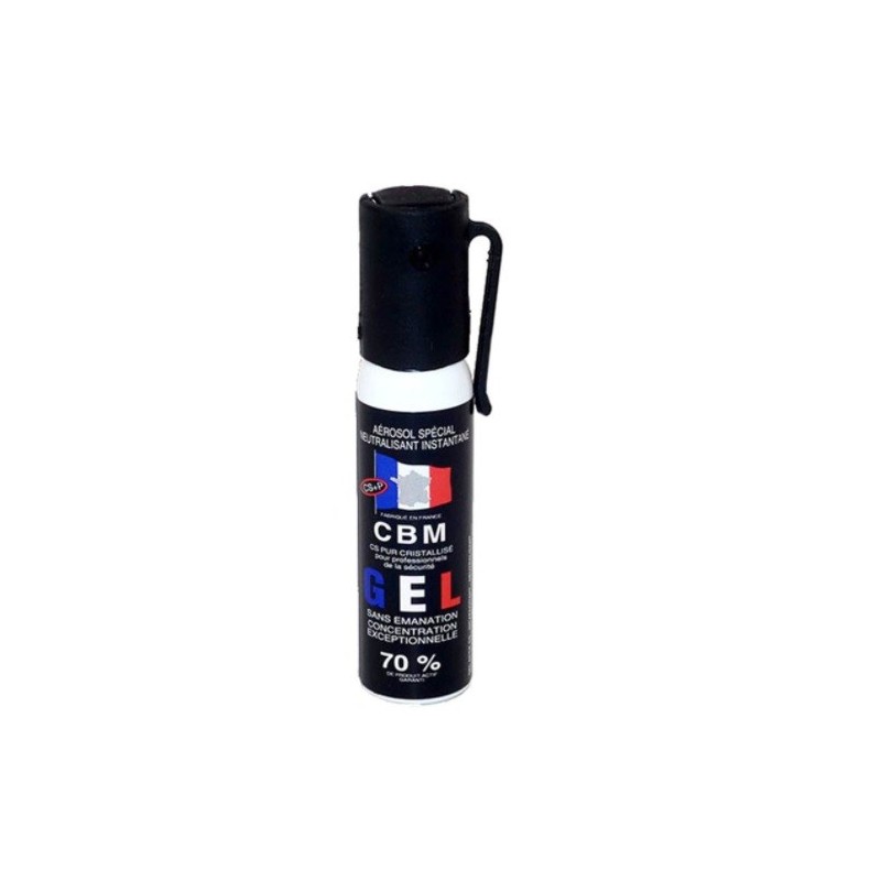Spray defensa personal gas lacrimógeno en gel de pimienta CBM 25ml