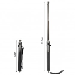 DEFENSA EXTENSIBLE APERTURA AUTOMATICA SCORPION SECURITY COLOR NEGRO CROMO DE 16" DEFENSA PERSONAL