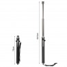 DEFENSA EXTENSIBLE APERTURA AUTOMATICA SCORPION SECURITY COLOR NEGRO CROMO DE 16" DEFENSA PERSONAL