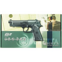 PAQUETE ELITE II CON PISTOLA BERETTA , GAFAS PROTECCION, LASER , 250 BOLAS ACERO, 5 CO2 Y MALETIN TRANSPORTE